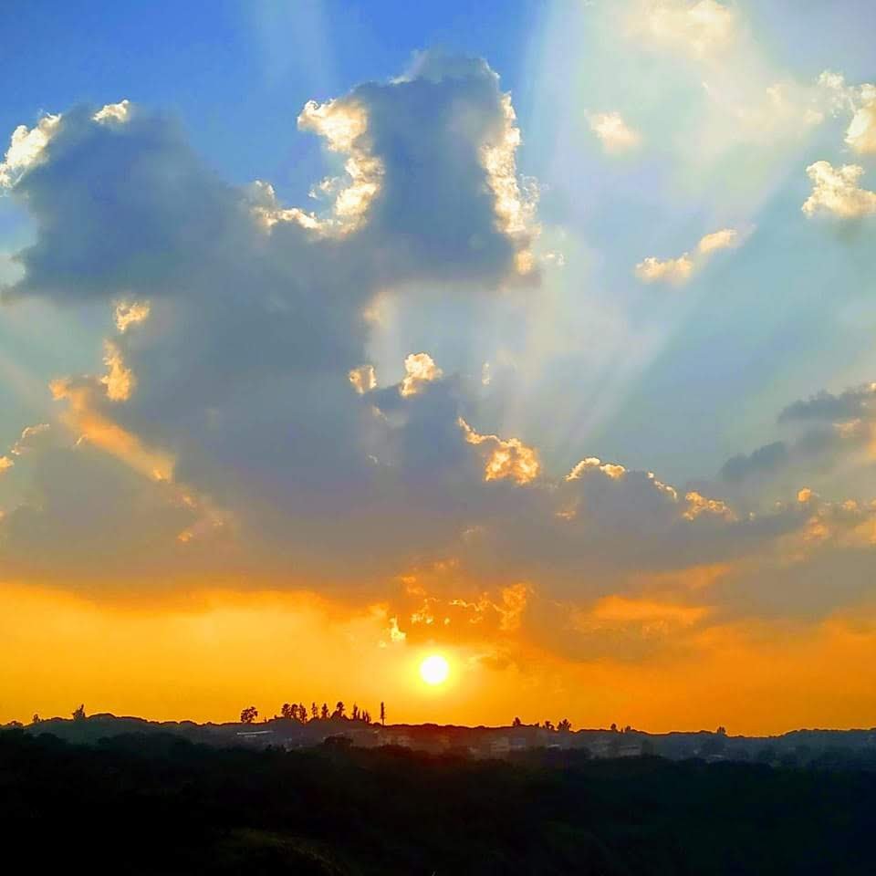 View of sunset from Kates Point, Mahabaleshwar